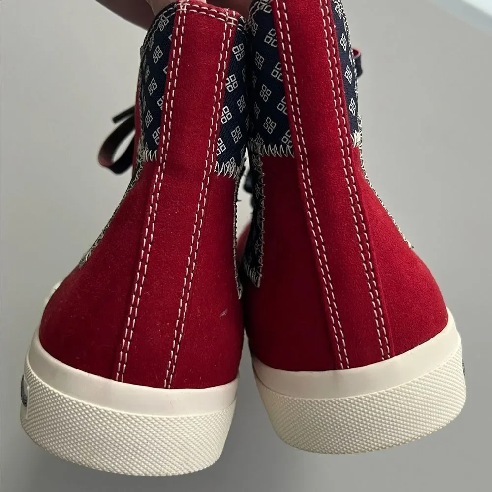 Sun + Stone Mesa Patchwork High Top Sneakers Size 10
